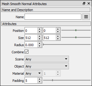 Mesh Smooth Normal attributes