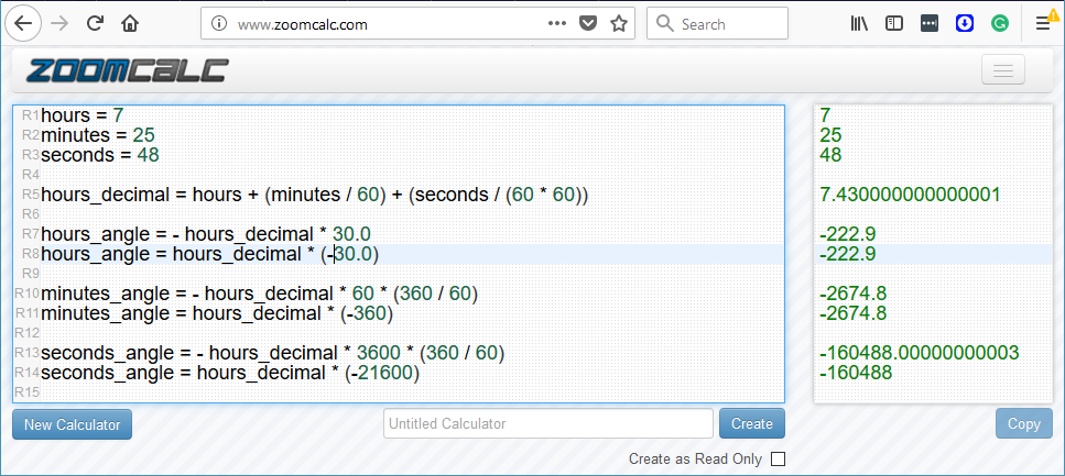 Zoom Calc