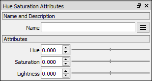 Hue Saturation attributes