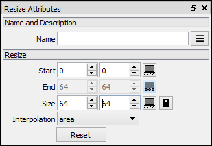 Resize attributes