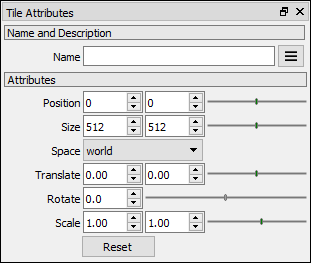 Tile attributes