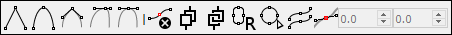 Edit Bezier toolbar