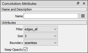 Convolution attributes