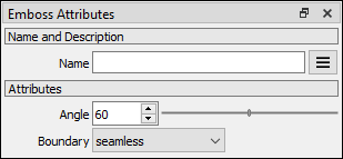 Emboss attributes