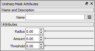 Unsharp Mask attributes