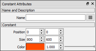 PixaFlux Constant Attributes Control Panel 