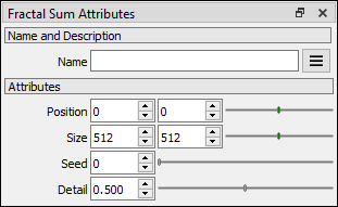 Fractal Sum Noise Attributes