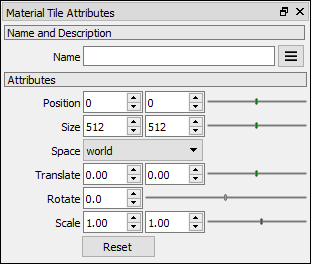 Material Tile Attributes