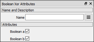 Math Boolean Xor attributes