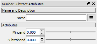 Math Number Subtraction attributes