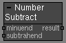 Math Number Subtract node