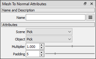 Mesh To Normal attributes