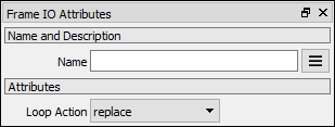 Frame IO attributes