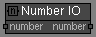 Number IO node