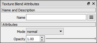 Texture Blend attributes