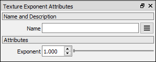 Texture Exponent attributes