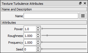 Texture Turbulence attributes