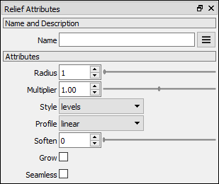 Relief attributes