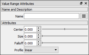 Value Range attributes