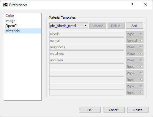 Image Window OpenCL Preferences